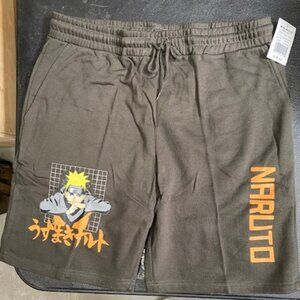 Naruto Anime Graphic Shorts Unisex Drawstring Casual Streetwear short